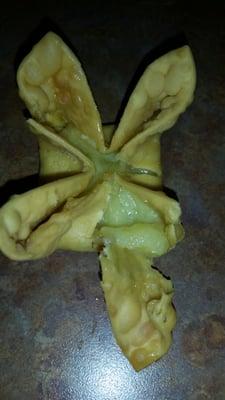 She said this is how cream cheese wontons are supposed to look.