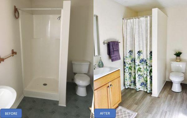 Here is a Before-and-After of a transaction we were involved in.