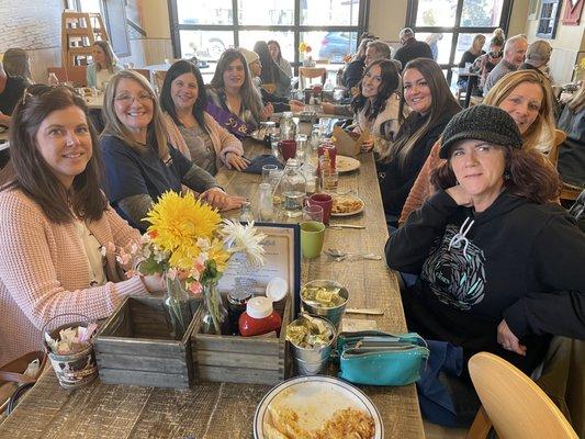 The Dream Team enjoying a delicious breakfast at Buttermilk Kitchen