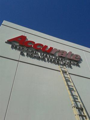 Sign restoration, neon to LED retrofit