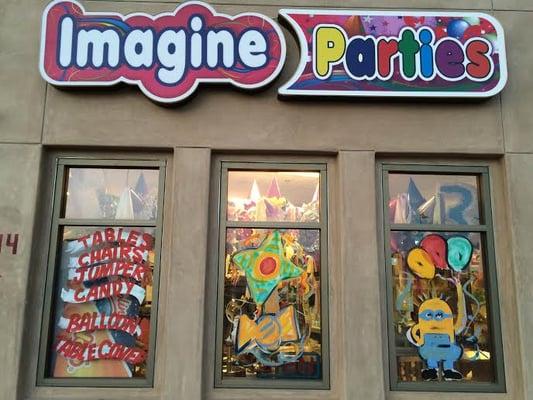 Welcome to Imagine parties located on the corner of Maple and Olympic in Montebello