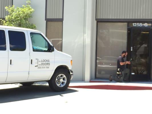 Installing commercial electrified hardware and access control, Pleasanton, CA