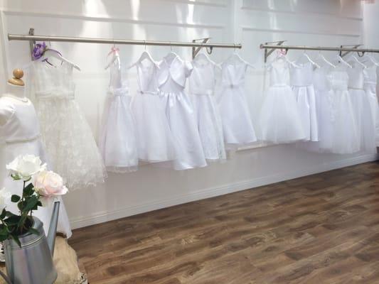 White collection for First Holy Communion.