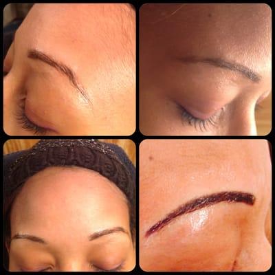 Permanent Make up; Eyebrows. Done by Rhonda.