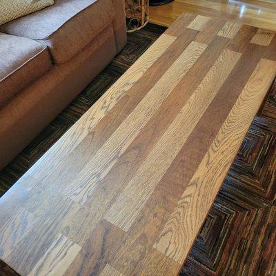 Coffee table 5ft long all wood