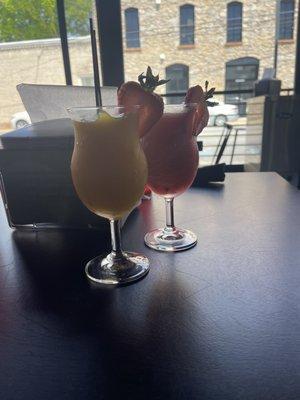 Mango and strawberry daiquiri