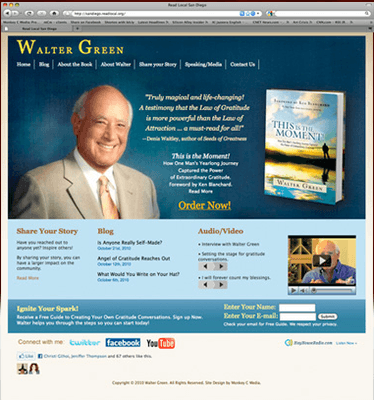 Example of an author website