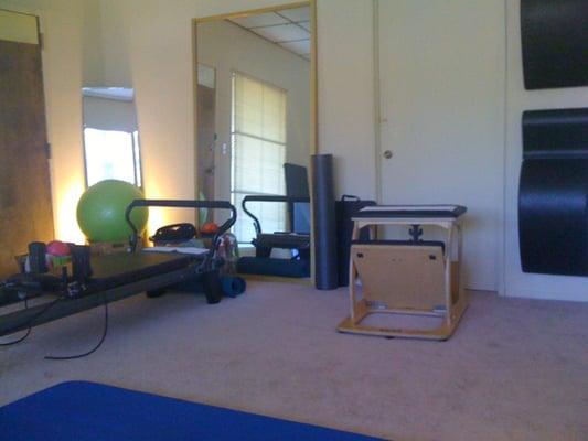 Equipment is particularly helpful to those with injury. Pilates strengthens from the inside out.