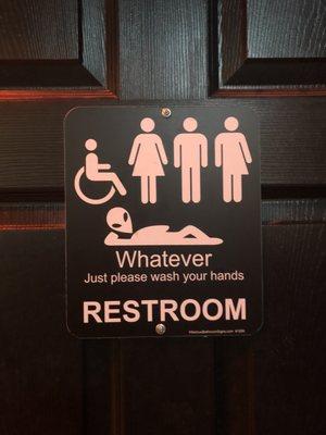 Bathroom sign!