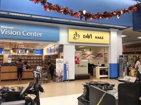 Inside Parkesburg Walmart next door to Vision Center