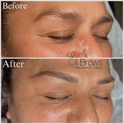 Microblading and shading