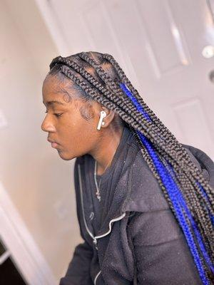 Jumbo Knotless Braids -  Butt Length