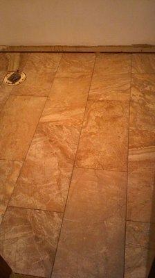 Bathroom floor tile