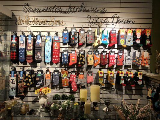 A fun new sock wall.