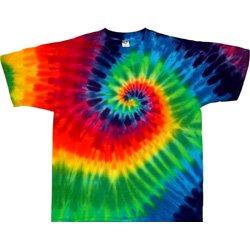 12 Color Spiral Tie Dye T Shirt