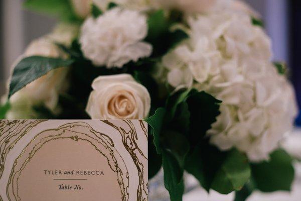 Wedding center piece close up