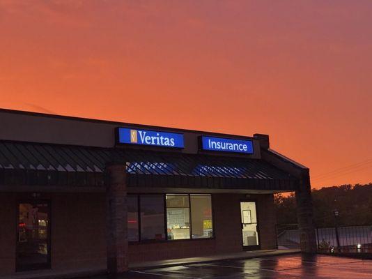 Veritas' office at sunset.... great to live in East Tennessee!