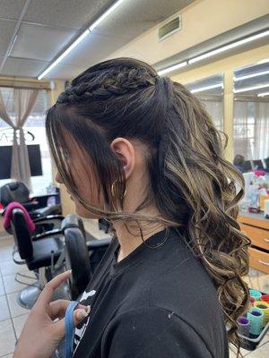 Updo for graduation