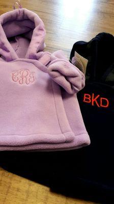 Monogrammed Fleeces