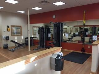 Weight training area