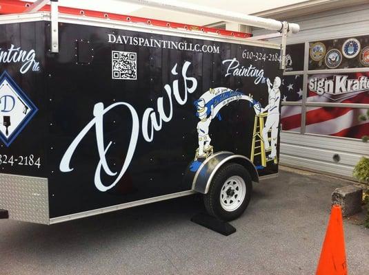 One of our recent vehicle wraps for Davis Painting