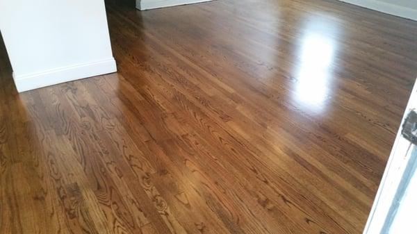 Choosing the right grade of flooring and the correct stain is crucial to the success of a project like this.