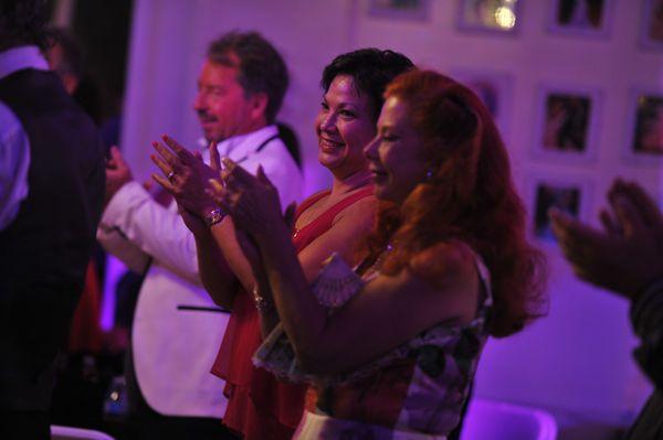 Milonga Naranja 
 Good times after a beautiful performance of tango stars Into and Elba!