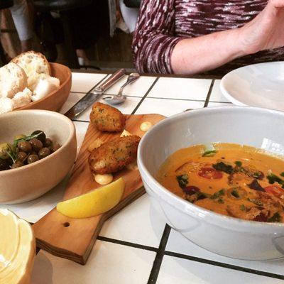 Gazpacho and croquetas