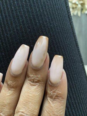 Old Bad polish??? Turns nails brown