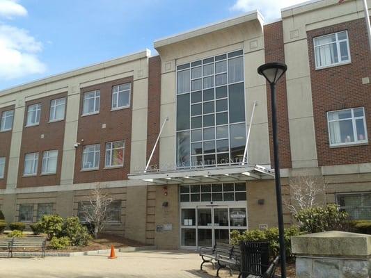 Side view of the health center