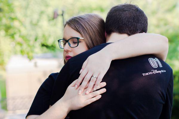 Gorgeous engagement photo shoot picture.