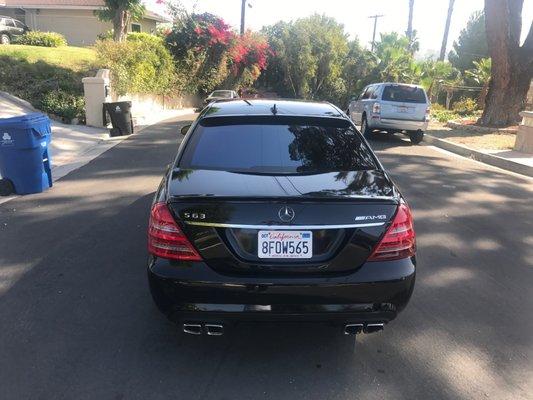 After the facelift bumper, taillight and exhaust tips