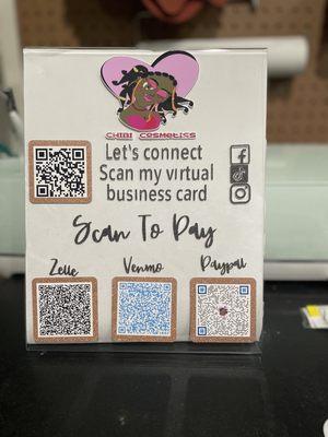 Custom Scan to Pay Sign