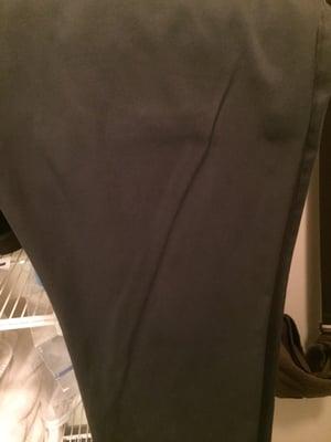 Crease on dress pants