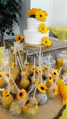 Sunflower themed shower