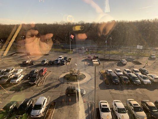 View of parking lot from third floor