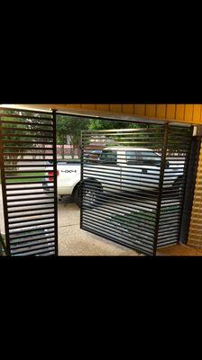 New custom gate installation