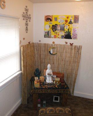 Let me show you how to set up your own personal altar. Or attend an altar workshop.