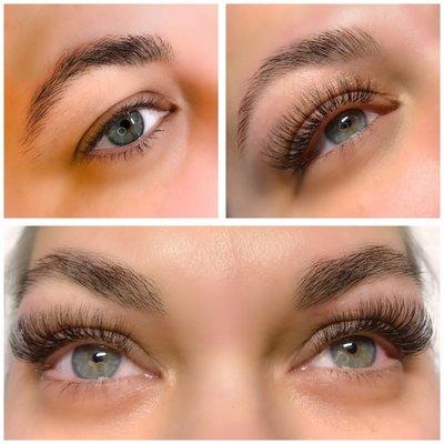 Brow and Lash transformation!! Before and after.