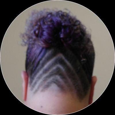 Tina's undercut triangle line design love it