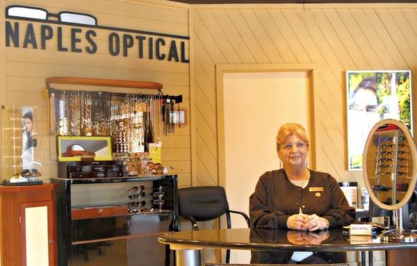 Ginny is one of the wonderful Opticians.