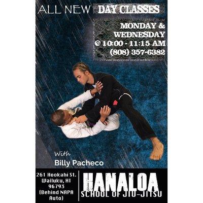 Hit up those super sick day classes! Good cardio, great jiu-jitsu!