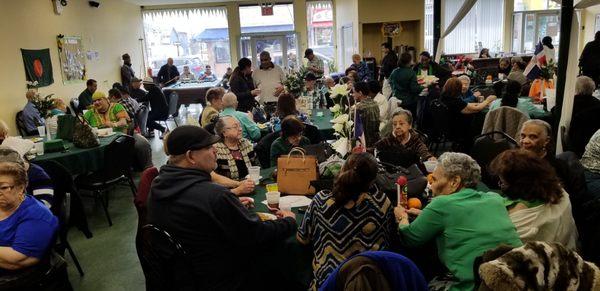 The members of La Familia celebrating St. Patrick's Day