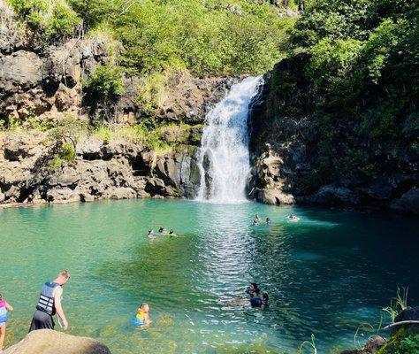 Waimea Botanical Garden Waterfall