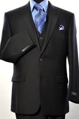 Classic Modern Fit 3 Piece Italian Suit.