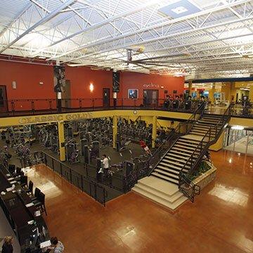 You can find us on the second floor inside of Gold's Gym.