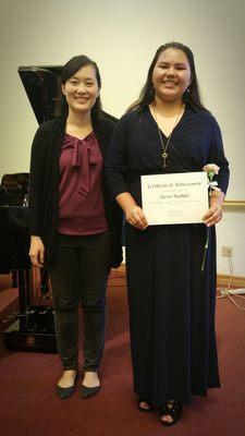 Sierra and Ms. Carol at Annual Spring Recital 2017