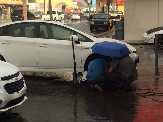 Rain or shine, they treat your car right.