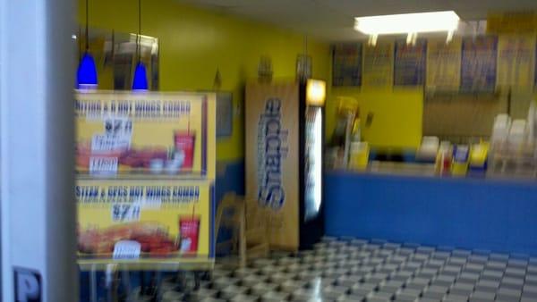 Blurry, but you get the picture.  Clean, bright, and cheerful!