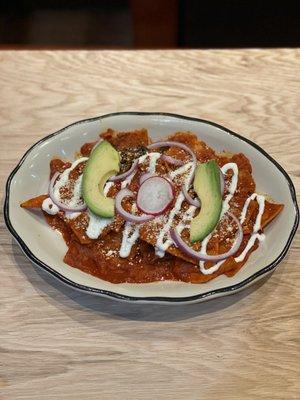 Red chilaquiles